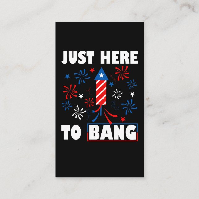 Patriotic Fireworks Director USA Celebration 4th o Business Card (Front)