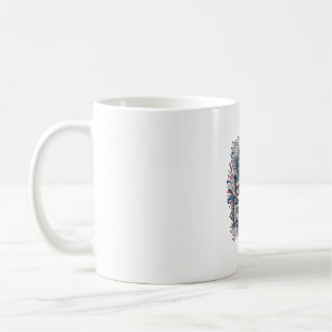 Patriotic Fireworks Festival Vector Graphic Tee_1 Coffee Mug