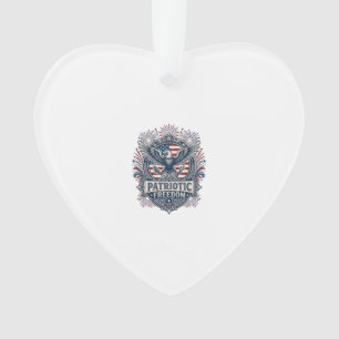 Patriotic Fireworks Festival Vector Graphic Tee_1 Ornament