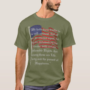 Patriotic Flag and The Declaration of Independence T-Shirt