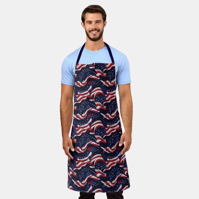 Patriotic Flag Apron (Worn)