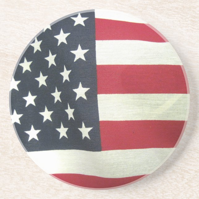Patriotic Flag Coaster (Front)