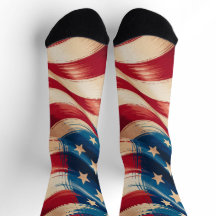 Patriotic Flag Design Socks