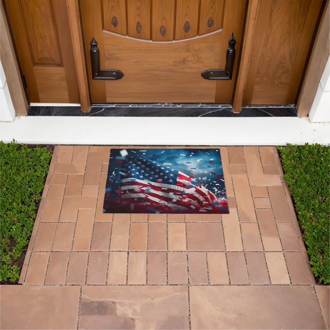 Patriotic Flag Doormat (Outdoor)