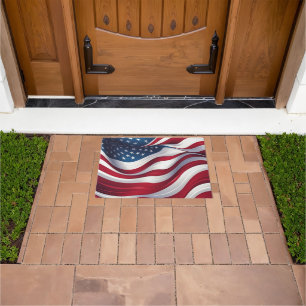Patriotic Flag Doormat