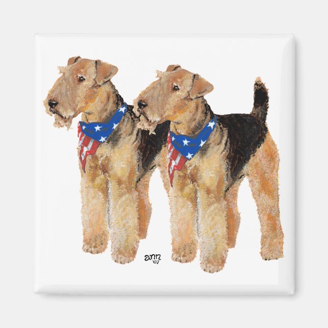 Patriotic Flag Duo Magnet (Front)