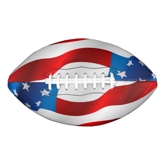 Patriotic Flag Football American Football (Front)