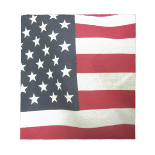 Patriotic Flag Notepad