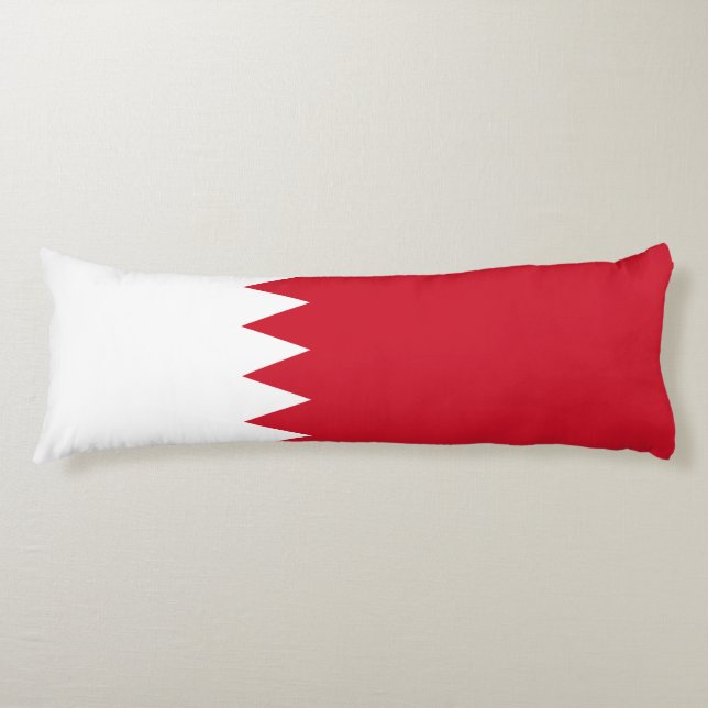 Patriotic Flag of Bahrain Body Cushion (Front)