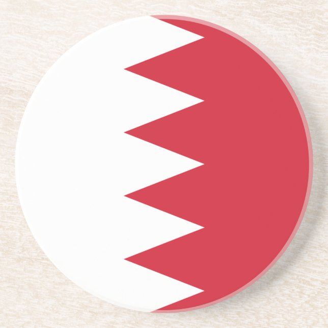 Patriotic Flag of Bahrain Coaster (Front)
