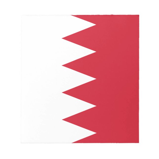 Patriotic Flag of Bahrain Notepad (Front)