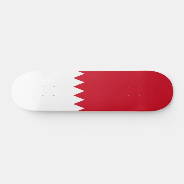 Patriotic Flag of Bahrain Skateboard (Horz)