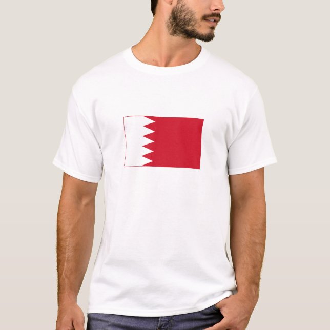 Patriotic Flag of Bahrain T-Shirt (Front)