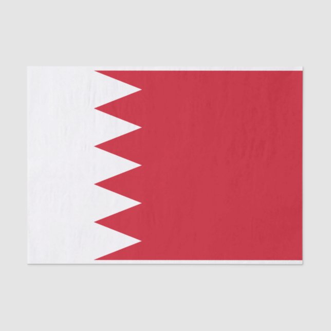 Patriotic Flag of Bahrain Tissue Paper (Front)