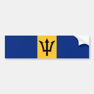 Patriotic Flag of Barbados Bumper Sticker