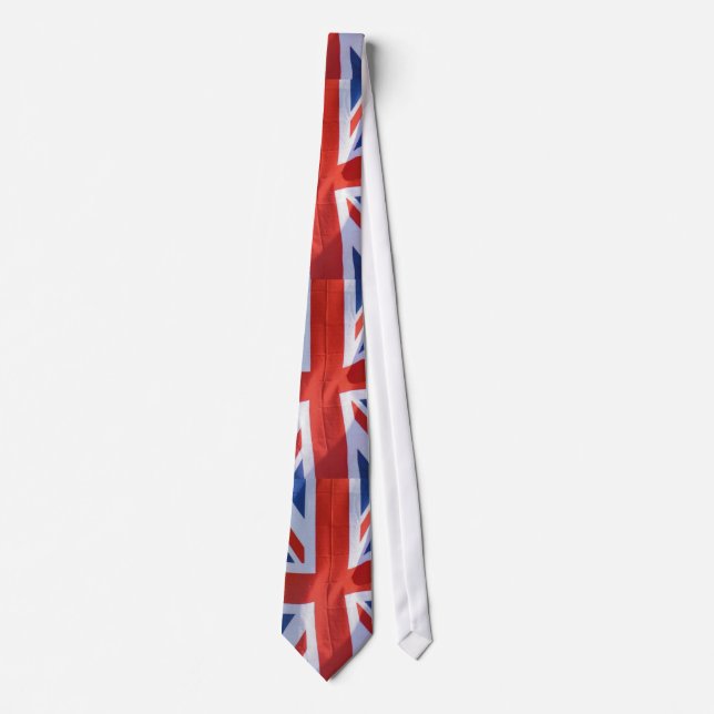 Patriotic Flag of Britain, Union Jack, Union Flag Tie (Front)