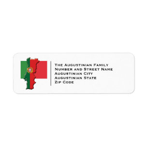 Patriotic FLAG OF PORTUGAL Return Address