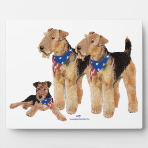 Patriotic Flag Trio Plaque