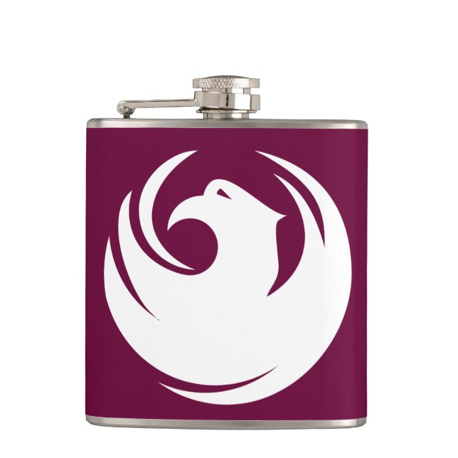 Patriotic flask with Flag of Phoenix City (Front)
