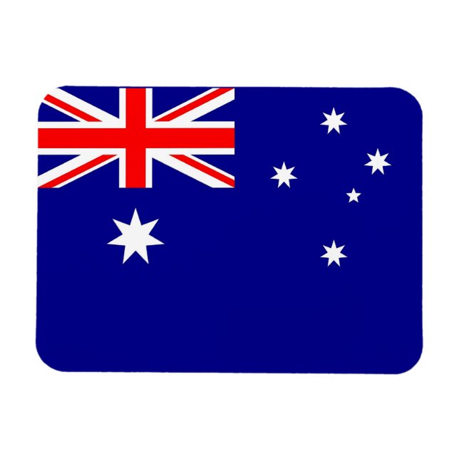 Patriotic flexible magnet with flag of Australia (Horizontal)