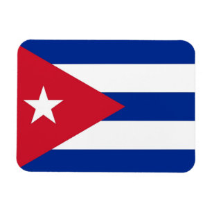 Patriotic flexible magnet with flag of Cuba