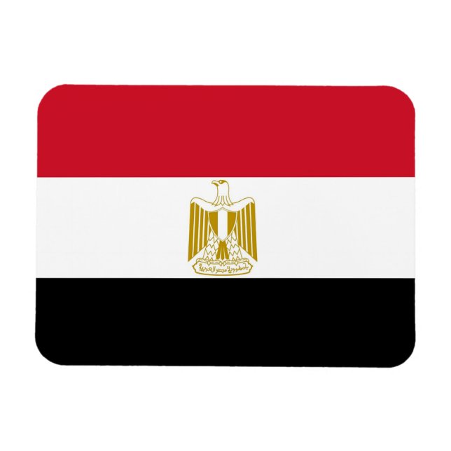 Patriotic flexible magnet with flag of Egypt (Horizontal)