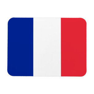 Patriotic flexible magnet with flag of France