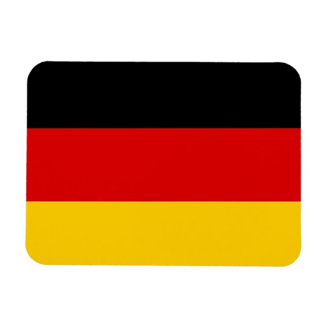 Patriotic flexible magnet with flag of Germany (Horizontal)