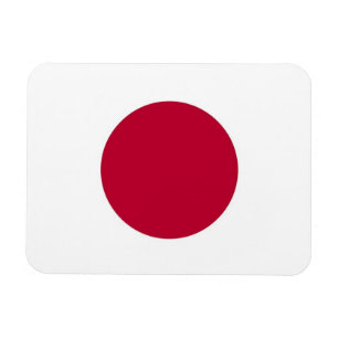 Patriotic flexible magnet with flag of Japan
