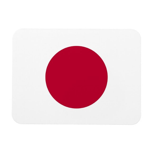 Patriotic flexible magnet with flag of Japan (Horizontal)