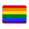 Patriotic flexible magnet with flag of LGBT