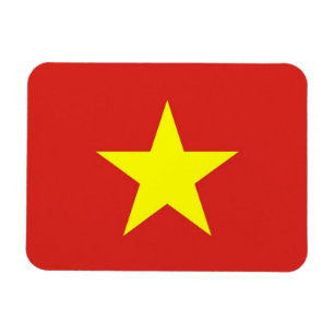 Patriotic flexible magnet with flag of Vietnam