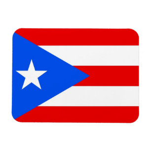 Patriotic flexible magnet with Puerto Rico flag