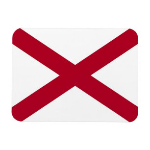 Patriotic flexible photo magnet with Alabama flag