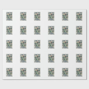 Patriotic Florida Alligator 4th of July Wrapping Paper