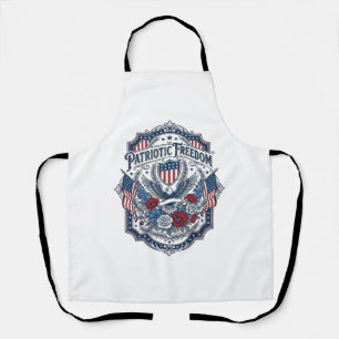 Patriotic Florist Vector Graphic Tee_1 Apron