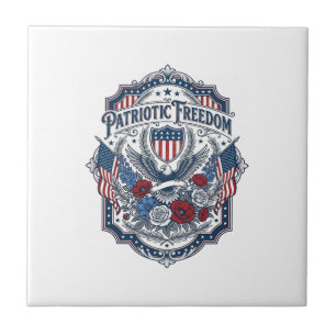 Patriotic Florist Vector Graphic Tee_1 Tile