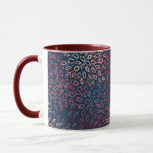 Patriotic flowers mug