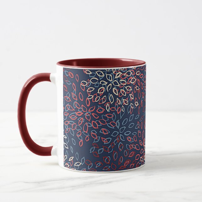 Patriotic flowers  mug (Left)