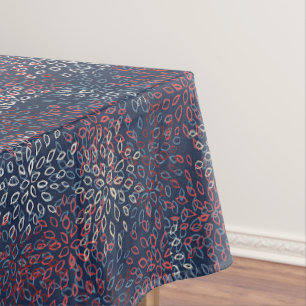 Patriotic flowers tablecloth