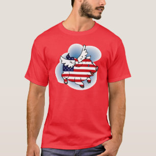 Patriotic Flying Pig(s) - July 4 - 4th of July T-Shirt