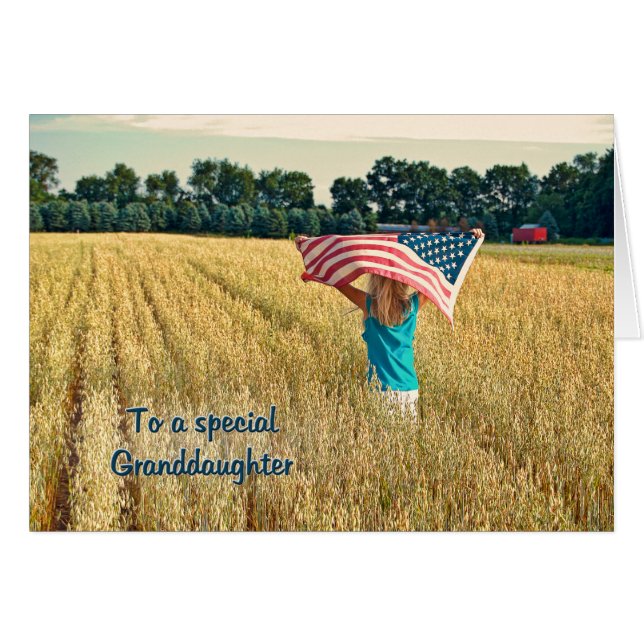 Patriotic for Granddaughter (Front Horizontal)