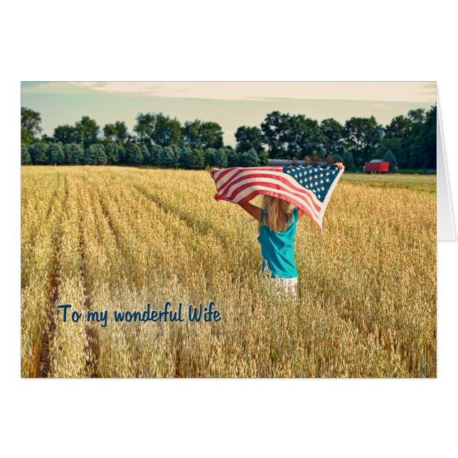 Patriotic for Wife (Front Horizontal)