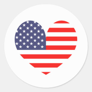 Patriotic Fourth 4th of July party favour stickers