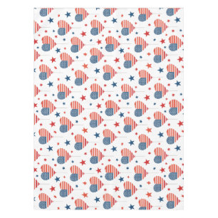 Patriotic Fourth of July seamless pattern on a Tablecloth