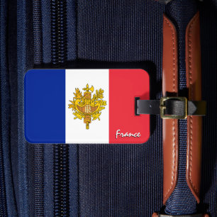 Patriotic France Luggage Tags, French Flag Tag