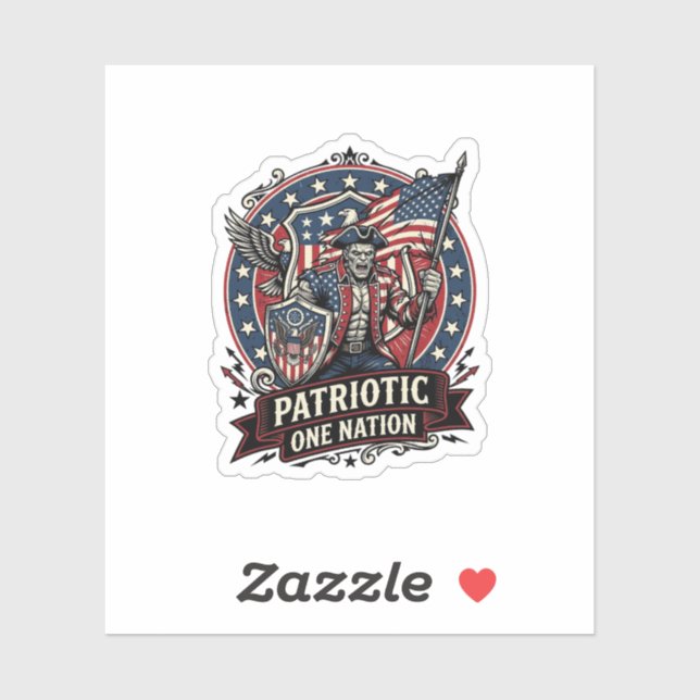 Patriotic Frankenstein Freedom Brute Horror Monste (Sheet)