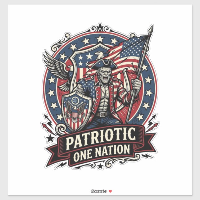 Patriotic Frankenstein Freedom Brute Horror Monste (Sheet)