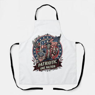 Patriotic Frankenstein Freedom Brute Horror Monste Apron
