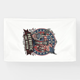 Patriotic Frankenstein Freedom Brute Horror Monste Banner